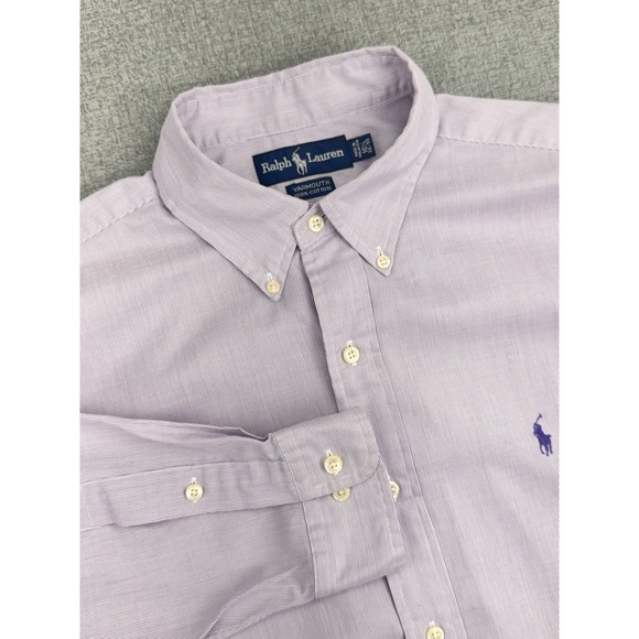 Polo Ralph Lauren Other - Polo Ralph Lauren Button Up Long Sleeve  Men's Sz 16 32/33 Yarmouth Pink Stripe